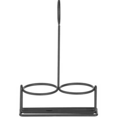 Suporte para condimentos preto, 135x65x(H)200mm
