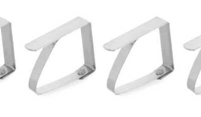 Clip para toalha de mesa - 4 unidades, 4 pcs. , 50x10x(H)40mm
