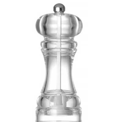 Moinhos de sal, moinho de sal, Transparente, ø58x(H)146mm