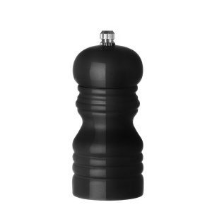Moinho de pimenta de madeira, Preto, ø50x(H)113mm