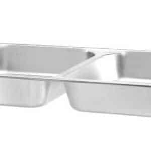 Recipiente para alimentos GN 1/1 com 2 compartimentos, 7,5L, 530x325x(H)65mm