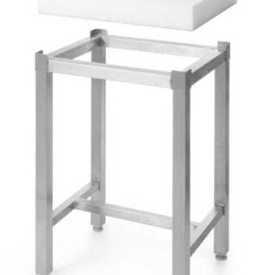 Bloco de talhante em polietileno, conjunto, Branco, 500x400x(H)800mm