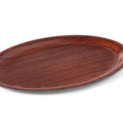 Tabuleiro de servir em madeira, Mogno, 230x160mm