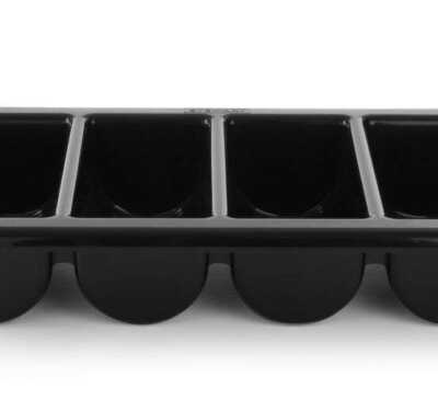 Tabuleiro para talheres, Preto, 530x325x(H)100mm
