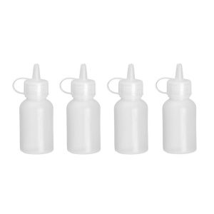 Mini dispensador de molho - conjunto de 4 unidades, 0,03L, Transparente, ø30x(H)85mm