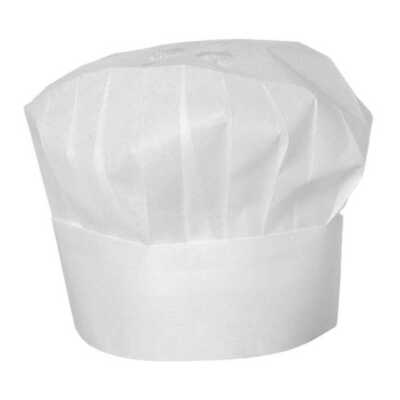 Chapéu de chef – 10 unidades, Branco, 10 pcs. , ø600x(H)230mm