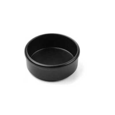 Prato para manteiga e molhos - 3 unidades, Preto, 3 pcs. , ø80x(H)30mm
