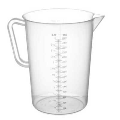 Jarro medidor em polipropileno, 3L, ø160x(H)240mm