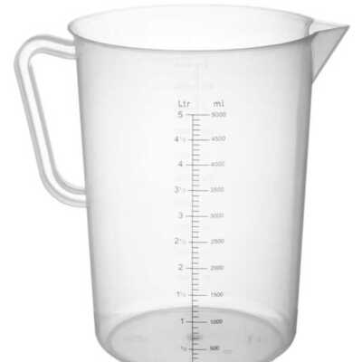 Jarro medidor em polipropileno, 5L, ø190x(H)270mm