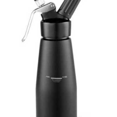 Sifão para natas preto, 0,5L, Preto, ø80x(H)260mm