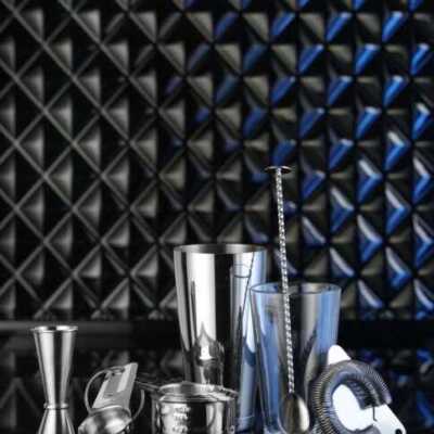 Colher de bar com extremidade plana, 27x27x(H)266mm