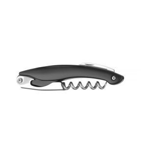 Saca-rolhas de bolso, Preto, 110x25mm