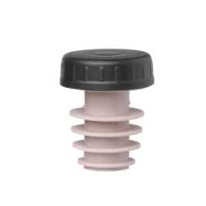 Rolha com tampa – 6 unidades, Preto, 6 pcs. , øxmm