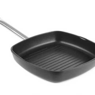 Frigideira grelhadora - superfície ondulada Titanium Profissional, 550x290x(H)55mm