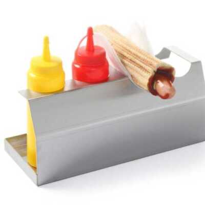 Suporte para cachorros-quentes, 260x110x(H)118mm