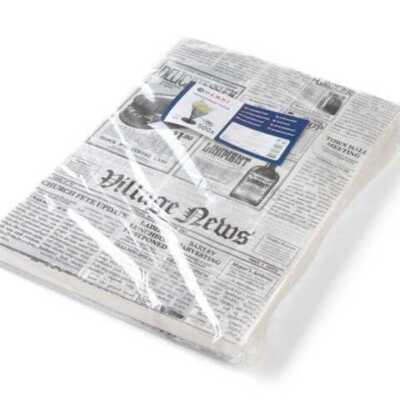 Papel antigordura, Impressão de jornal, 500 pcs. , 250x350mm
