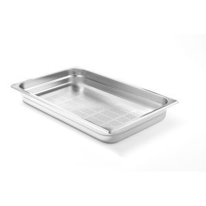 Recipiente Gastronorm 1/1 perfurado, GN 1/1, 21L, Cinzento-claro, (H)150mm