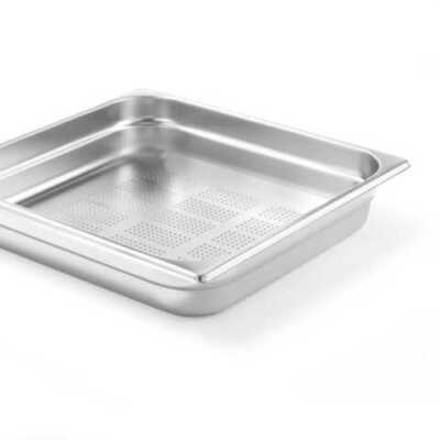 Recipiente Gastronorm 2/3 perfurado, GN 2/3, 5,5L, (H)65mm