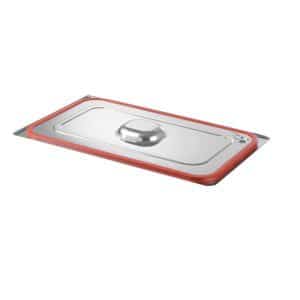 Tampa Gastronorm com aro em silicone, GN 1/6, 176x162mm