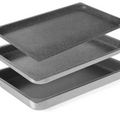 Tabuleiro com revestimento antiaderente, GN 1/1, 530x325x(H)65mm