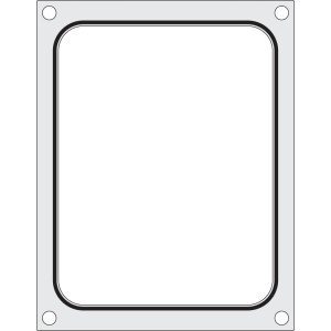 Tabuleiro para seladora térmica matrix, para um tabuleiro (227x178 mm) com um único compartimento