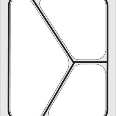 Tabuleiro para seladora térmica matrix, para um tabuleiro (227x178 mm) com três compartimentos