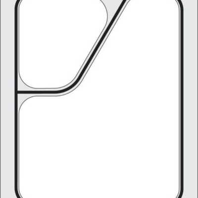 Tabuleiro para seladora térmica matrix, para um tabuleiro com 227x178 mm de dois compartimentos