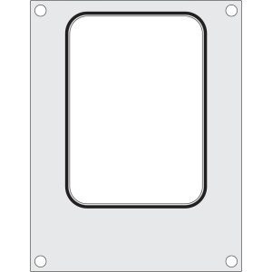 Tabuleiro para seladora térmica matrix, para um tabuleiro com um único compartimento com as medidas 187x137 mm
