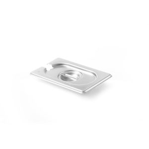 Tampa Gastronorm com encaixe para colheres, GN 1/9, 176x108mm