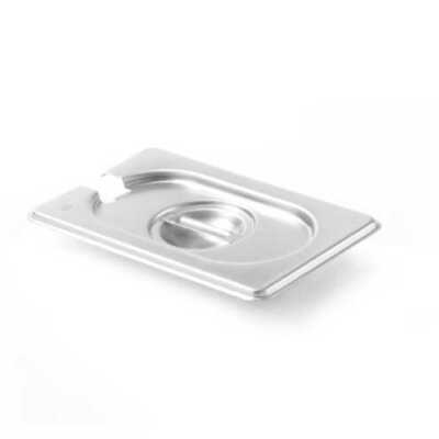 Tampa Gastronorm com encaixe para colheres, GN 1/9, 176x108mm