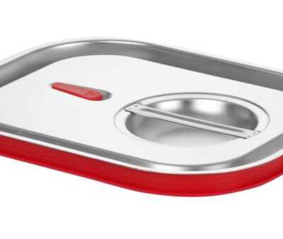 Tampa Gastronorm com aro em silicone, GN 1/2, 265x325mm