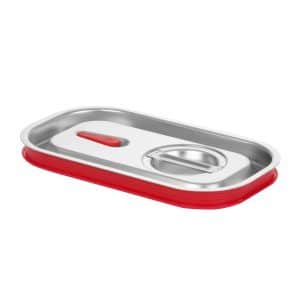 Tampa Gastronorm com aro em silicone, GN 1/4, 265x162mm