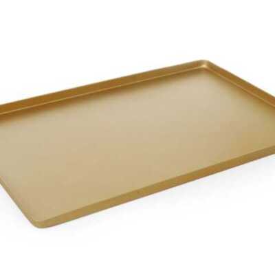 Tabuleiro de apresentação dourado, 600x400x(H)20mm
