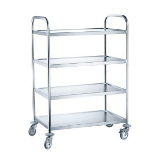 Carrinho de serviço com 4 prateleiras, 905x585x(H)1245mm