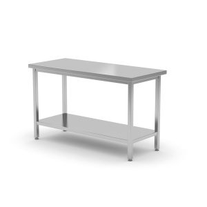 Mesa de trabalho robusta com prateleira, 1800x700x(H)850mm