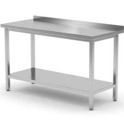 Mesa de trabalho borda e prateleira  - aparafusada