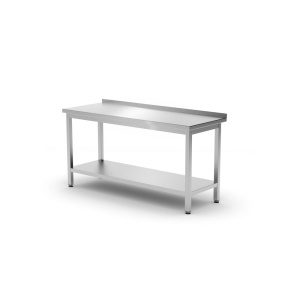 Mesa de trabalho borda e prateleira  - aparafusada