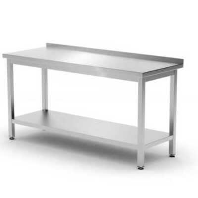 Mesa de trabalho borda e prateleira  - aparafusada