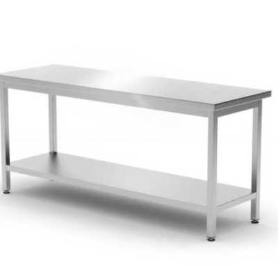 Mesa de trabalho com prateleira - aparafusada, profundidade: 600 mm, 1800x600x(H)850mm