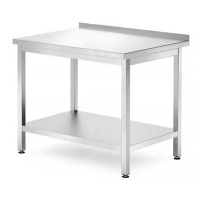 Mesa de trabalho de parede com prateleira – aparafusada, profundidade: 700 mm., 1000x700x(H)850mm