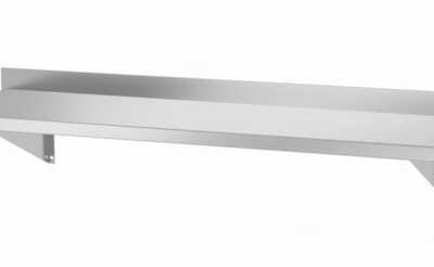 Prateleira de parede com dois suportes de aço, 1000x300x(H)250mm