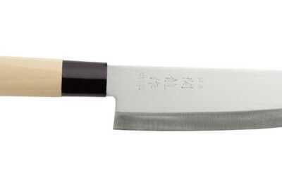 Faca japonesa Santoku, Madeira clara, (L)290mm