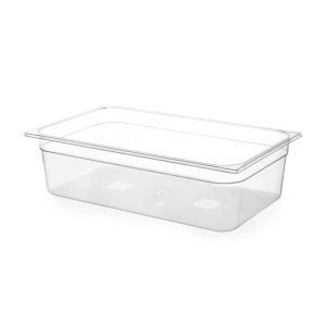 Recipiente Gastronorm 1/1, GN 1/1, 9L, Transparente, 530x325x(H)65mm