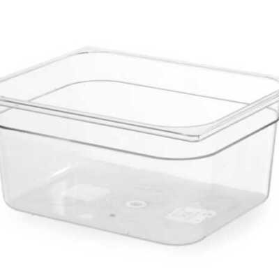 Recipiente Gastronorm 1/2, GN 1/2, 6,5L, Transparente, 325x265x(H)100mm