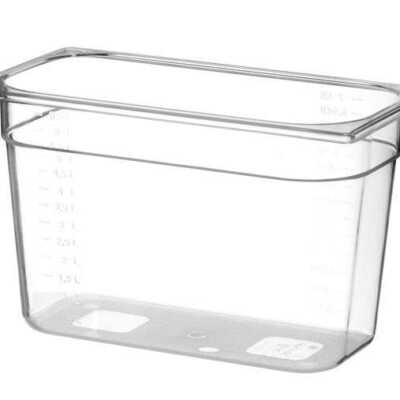 Recipiente Gastronorm 1/3, GN 1/3, 5,7L, Transparente, 325x176x(H)150mm