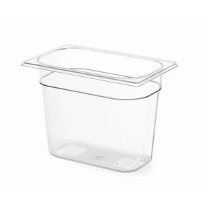 Recipiente Gastronorm 1/4, GN 1/4, 1,8L, Transparente, 265x162x(H)65mm