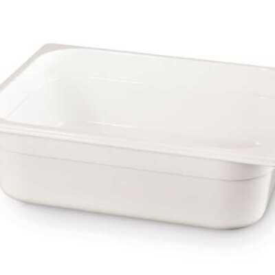 Recipiente Gastronorm 1/2, GN 1/2, 6,5L, Branco, 325x265x(H)100mm