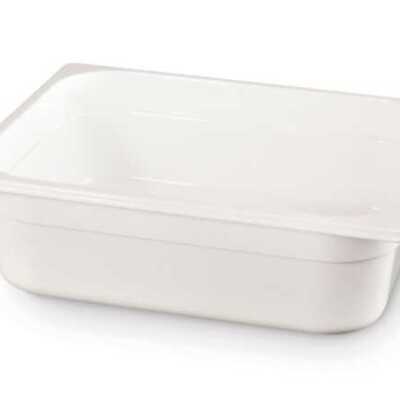 Recipiente Gastronorm 1/2, GN 1/2, 4L, Branco, 325x265x(H)65mm