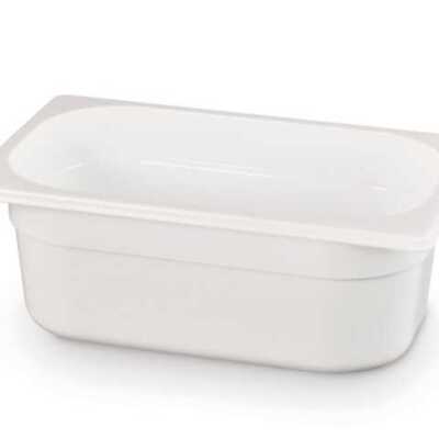 Recipiente Gastronorm 1/4, GN 1/4, 2,8L, Branco, 265x162x(H)100mm