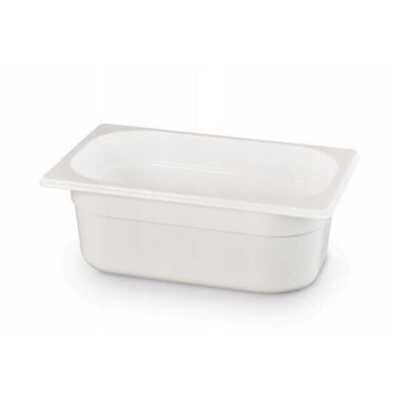 Recipiente Gastronorm 1/4, GN 1/4, 1,8L, Branco, 265x162x(H)65mm